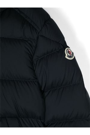 bomber in piuma d'oca blu MONCLER KIDS | J29541A00058549SK77G